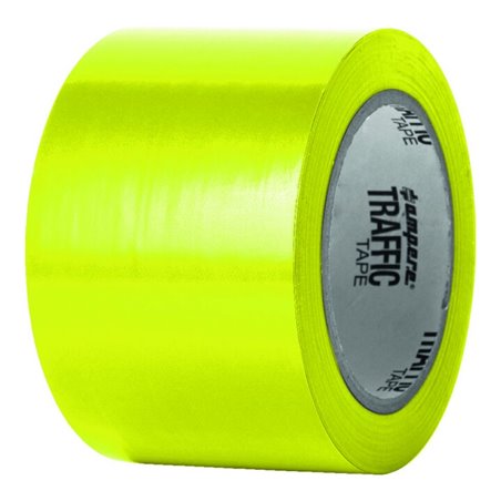 A.M.P.E.R.E. Traffic Tape Standard 0,15 mm Dicke 75mm x 33m Gelb
