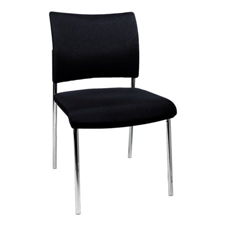 Besucher-Stuhl Visit10 m.Polster,schwarz