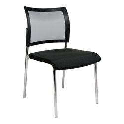 Besucher-Stuhl Visit10 m.Polster/Netz,schwarz