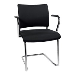 Besucher-Stuhl Visit20 m.Polster,schwarz