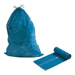 Müllsack 120 l blau m.Zug ca. 39 my Rolle a 25 Stk.