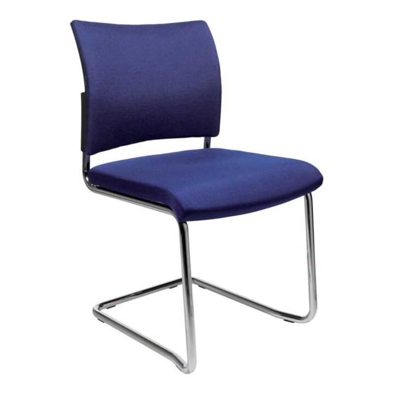 Besucher-Stuhl Visit20 m.Polster,blau