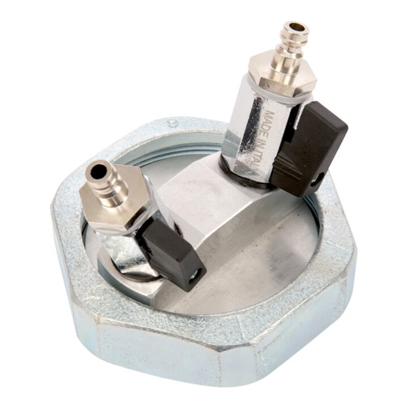 JUMTEC Gasprüfanschluß Einrohr DN40 m.2xKugelhahn+Überw.