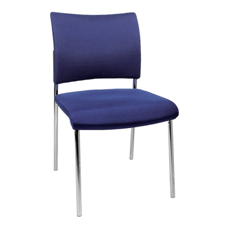 Besucher-Stuhl Visit10 m.Polster,blau