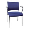 Besucher-Stuhl Visit10 m.Polster,blau