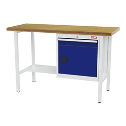 STIER Kastenwerkbank lichtgrau/enzianblau 575 mm