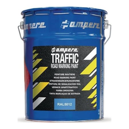 AMPERE TRAFFIC PAINT Straßenmarkierungsfarbe Traffic Paint 5kg blau Road Marking Paint
