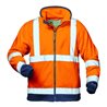 Elysee Warn-Fleecejacke Benedikt Gr. M, orange/marine