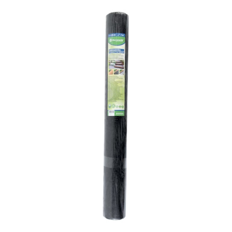floraworld Unkrautvlies 1x25m 90g/qm dunkelgrau, Rolle