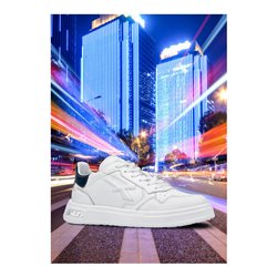 U-Power Berufshalbschuh DRAGOS OB SR, weiß/blau Gr. 47