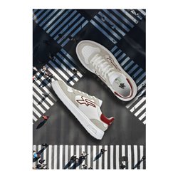 U-Power Berufshalbschuh VENOM OB SR, weiß/beige/rot Gr. 36