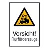 SafetyMarking Warnschild Aluminium B520xH742 mm Vorsicht Flurförderzeuge