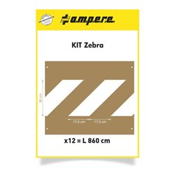 A.M.P.E.R.E. Schablonenset Schablonen KIT Zebra