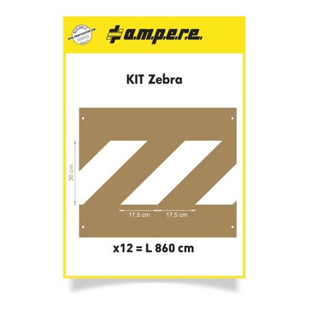 A.M.P.E.R.E. Schablonenset Schablonen KIT Zebra