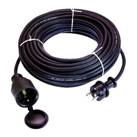 as-Schwabe Gummi-Verlängerung 50 m H05RR-F 3G1,5 schwarz