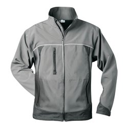 Elysee Jacke Beta, Softshell, Gr. S, grau/schwarz