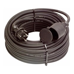 as-Schwabe Gummi-Kabelverlängerung 25m, IP44, H07RN-F3G1,5