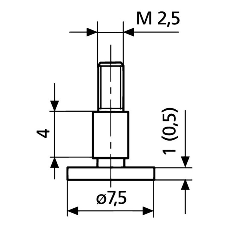 Helios Preisser Tellermesseinsatz 7,5x1,0mm