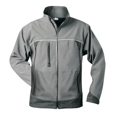 Elysee Jacke Beta, Softshell, Gr. 3XL, grau/schwarz