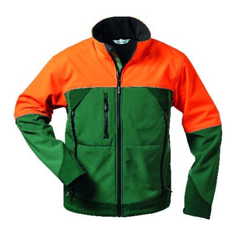 Elysee Forstjacke Sanddorn, Soft shell,Gr.S,grün/orange