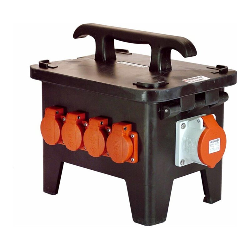 as-Schwabe Baustellen-Stromverteiler M1 400V aus Vollgummi