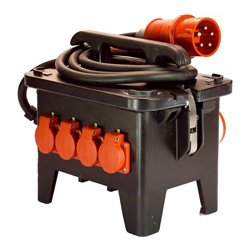 as-Schwabe Baustellen-Stromverteiler M2 400V aus Vollgummi