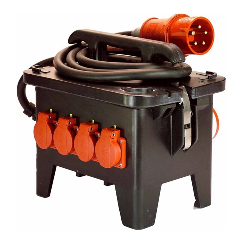 as-Schwabe Baustellen-Stromverteiler M2 400V aus Vollgummi