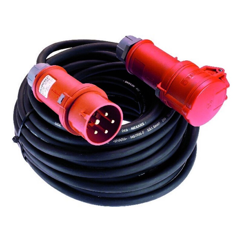 as-Schwabe CEE-Verlängerung 16A,25m H07RN-F 5G2,5, 400 V