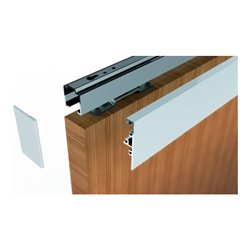 HELM Clipsblende 40mm,2100mm silberfarbig