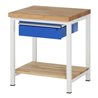 Rau Werkbank 8001 mit Ablageboden 840 mm Buche-Massiv-Platte