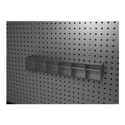 bott Klarsichtmagazin B600xT96xH112 mm mit 6 Kästen für Lochplatten