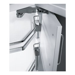 Hettich Küchenunterschrank Eckschrankdrehbeschlag Revo 90° 9080040 KB 800mm, silber