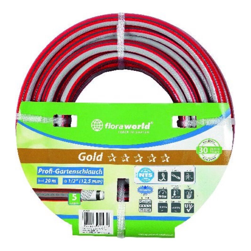 floraworld Profi-Wasserschl. 3/4'50m NTS rot