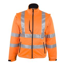 ASATEX Warnjacke,Softshell, Gr. S, leuchtorange