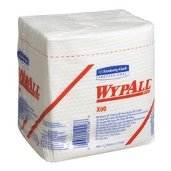 WYPALL X80 Wischtücher 31,5x33 weiß Krt. 4x50Tü.