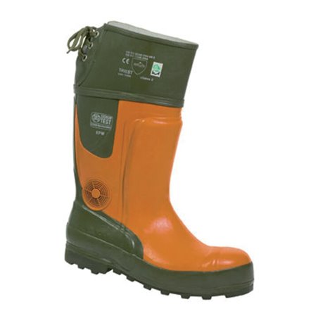 Forst-Gummistiefel Ulme orange/grün Größe 39