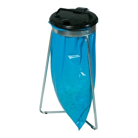 gewa Abfallsammler 1x120 l Stat. m.Deckel schw.