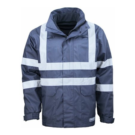 Multinorm-Parka 3850B blau, Reflex, Gr. L Gr. L