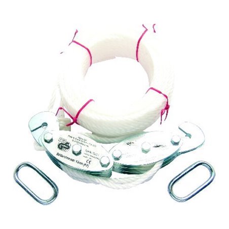 PÖSAMO Flaschenzug 3x250 (SB) galZn für Seil-Ø b. 5,0mm