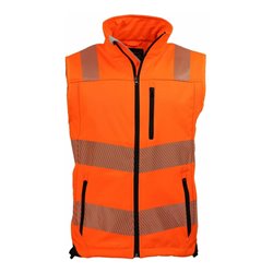 Warnweste, Gr. M orange/schwarz Gr. M