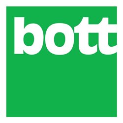 bott Lochplatte B495xH457 mm enzianblau RAL 5010