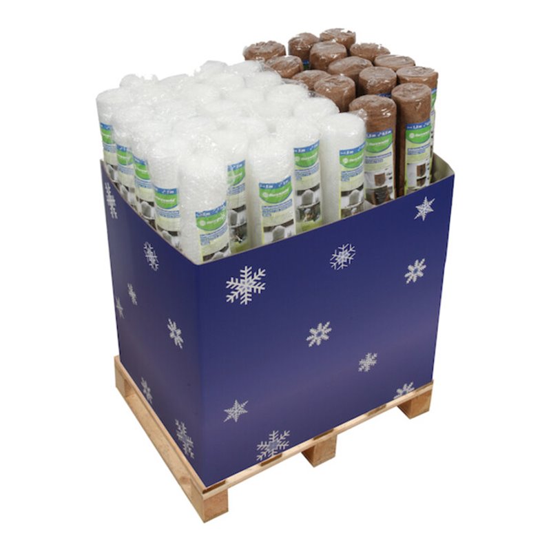 floraworld Luftpolsterisolierfolieu. Kokosschutzmatte FWDisp lay