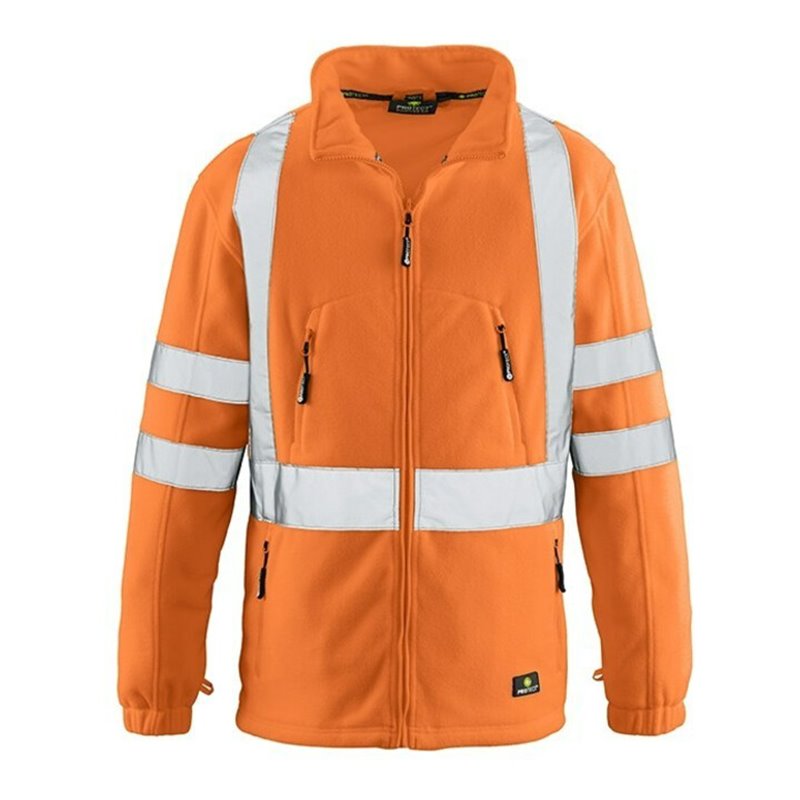 4 Protect Warnfleecejacke Seattle, leuchtorange, Gr. 2XL