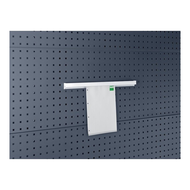 bott Präsentationsschiene B1000xT10xH50 mm A4 quer für Lochplatten für Lochplatten