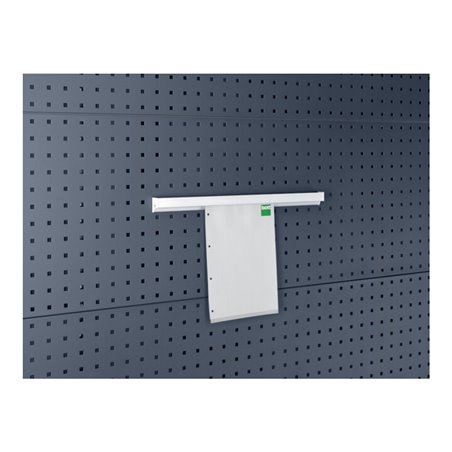 bott Präsentationsschiene B1000xT10xH50 mm A4 quer für Lochplatten für Lochplatten