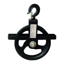 Seilrad 190 mm, 200 kg für Seile von 18 - 22 mm