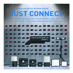 SCANGRIP Akku-Arbeitsleuchte BASIC CONNECT 1000Lumen ohne Akku