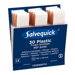 Salvequick Nachfüller 1x30 Pflaster, wasserabweisend