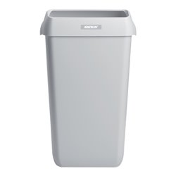 KATRIN Abfalleimer 25L mit Deckel, weiß