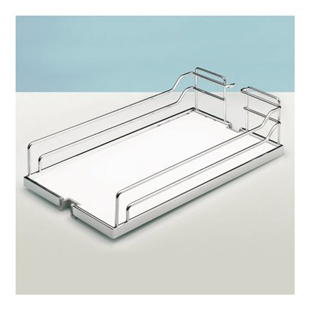 Hettich Auszugsr.-Einhängetablar mit Rutschstopp Arena CLASSIC 13907 Stahl, verchromt